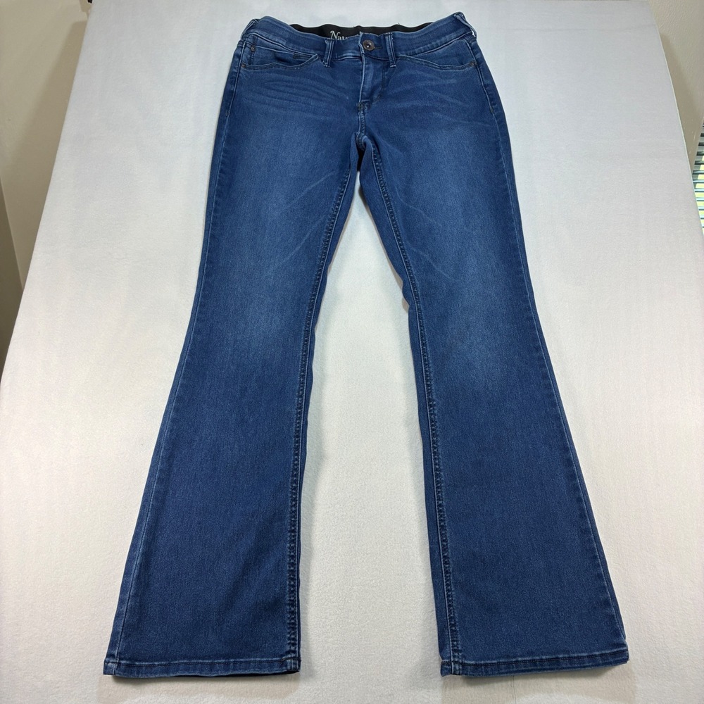 Natural Reflections Women Ab Slimmer 8 Blue Ultra Stretch Denim Casual Fall